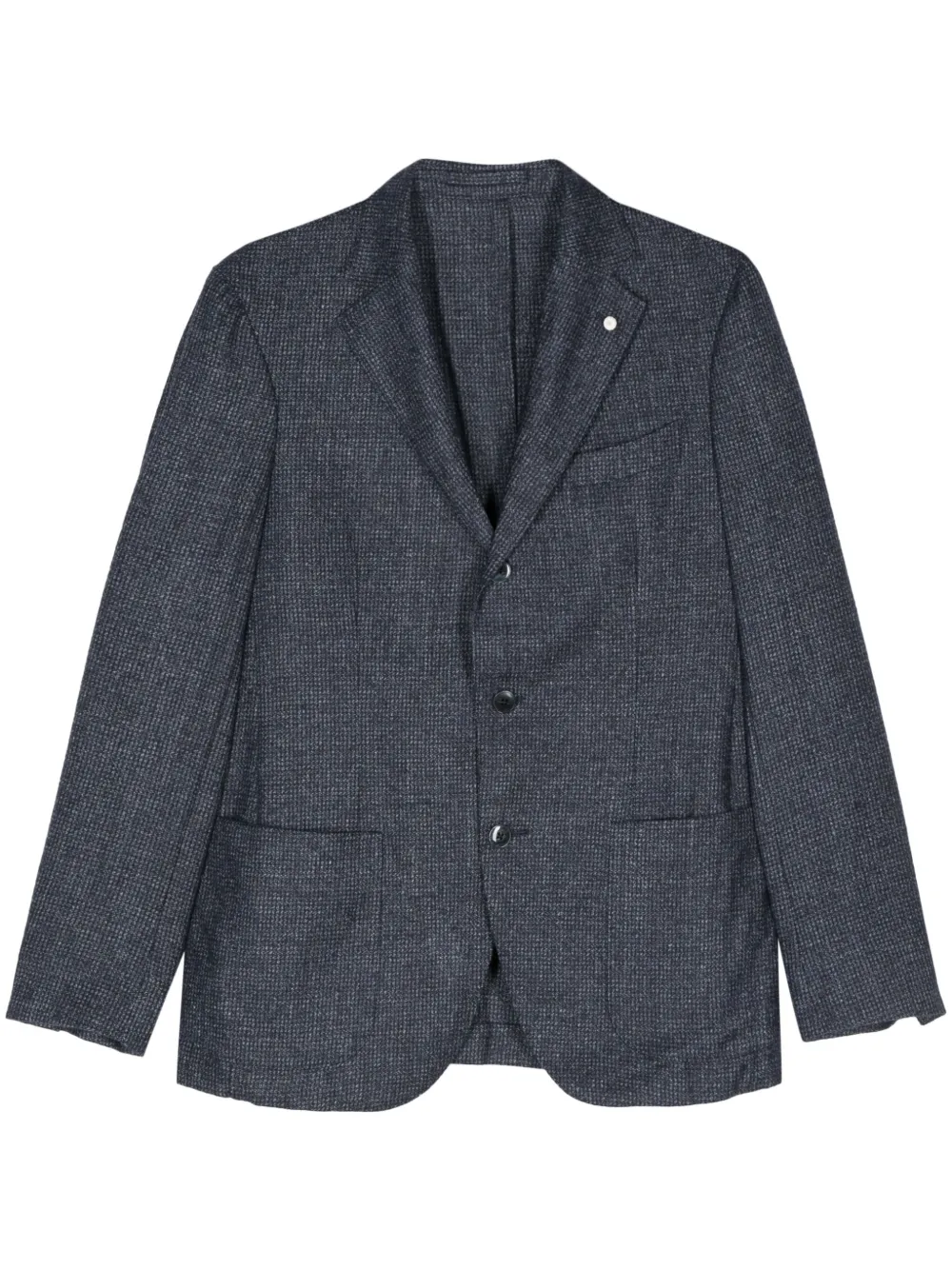 LUIGI BIANCHI MANTOVA Geruite blazer Blauw