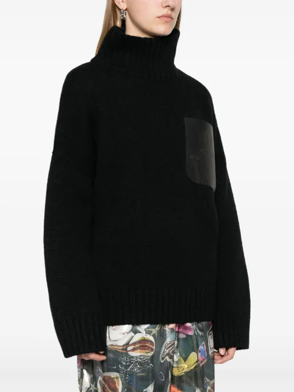 JW Anderson ハイネック セーター | ブラック | FARFETCH JP