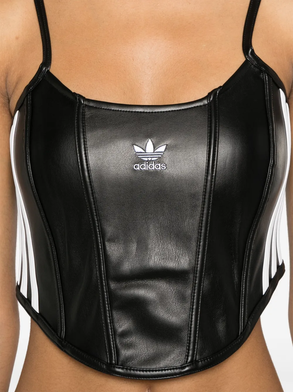 adidas Cropped top met logo Zwart