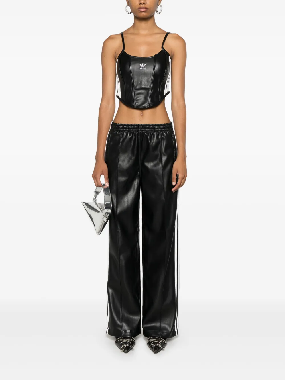 adidas Cropped top met logo Zwart