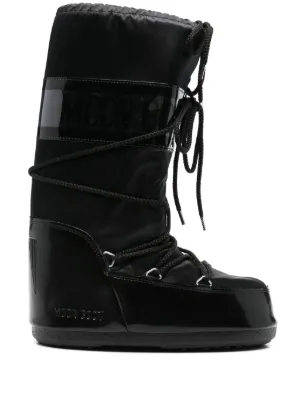 MOON BOOT ブラック スノーブーツ　ムーンブーツ　メンズ Moon Boot（ムーンブーツ）メンズ - FARFETCH