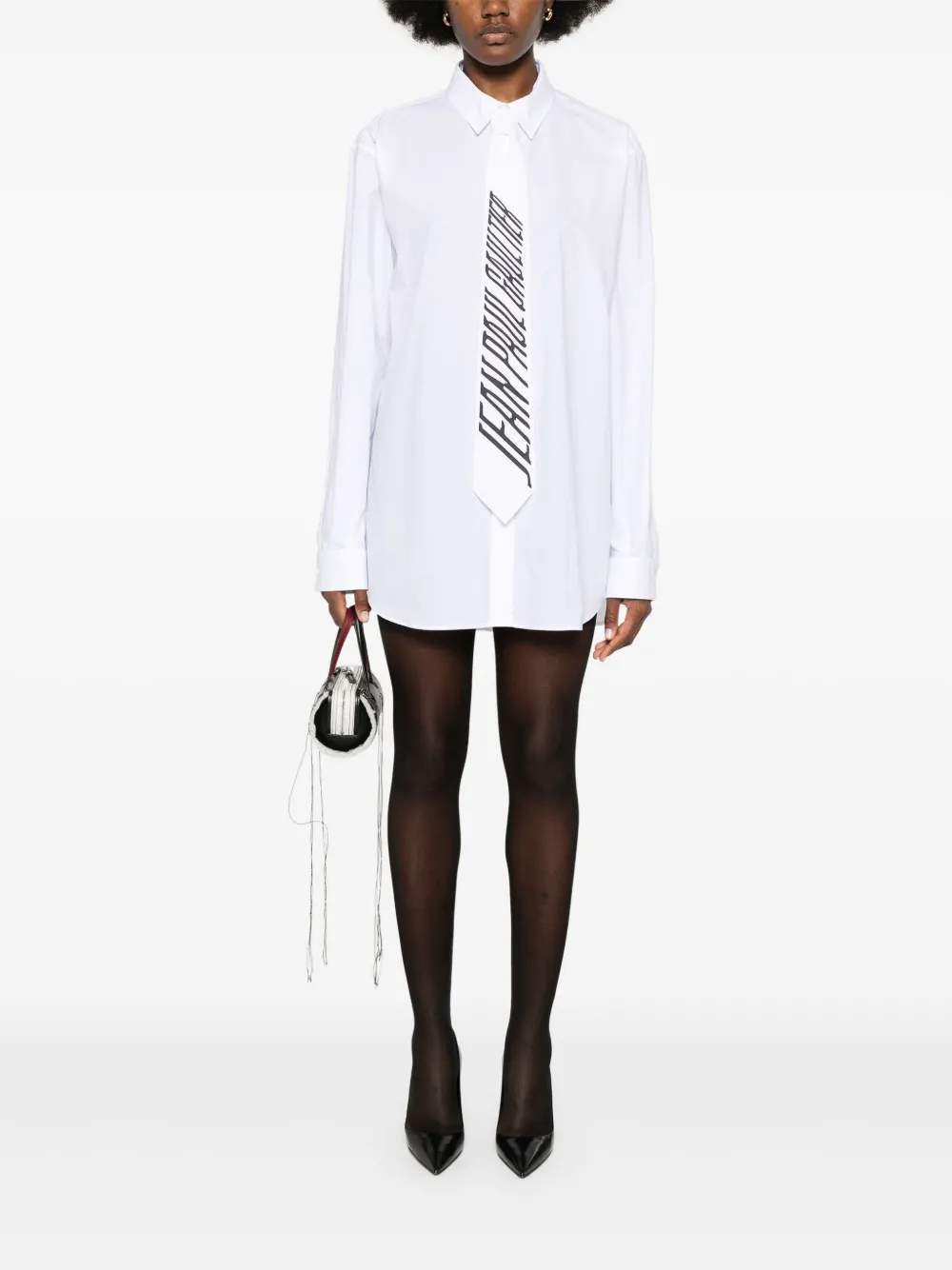 Jean Paul Gaultier Blouse met strikdetail - Wit