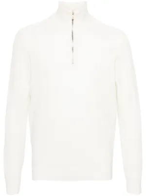 Brunello Cucinelli ポロセーター | ホワイト | FARFETCH JP