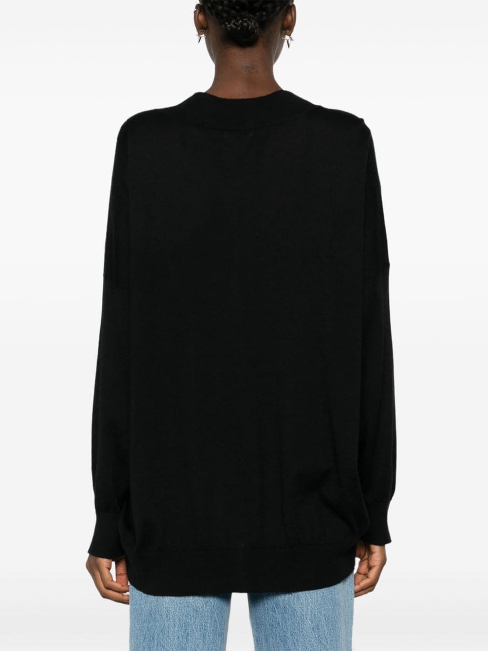 Shop Brunello Cucinelli Monili Chain-detail Sweater In Black