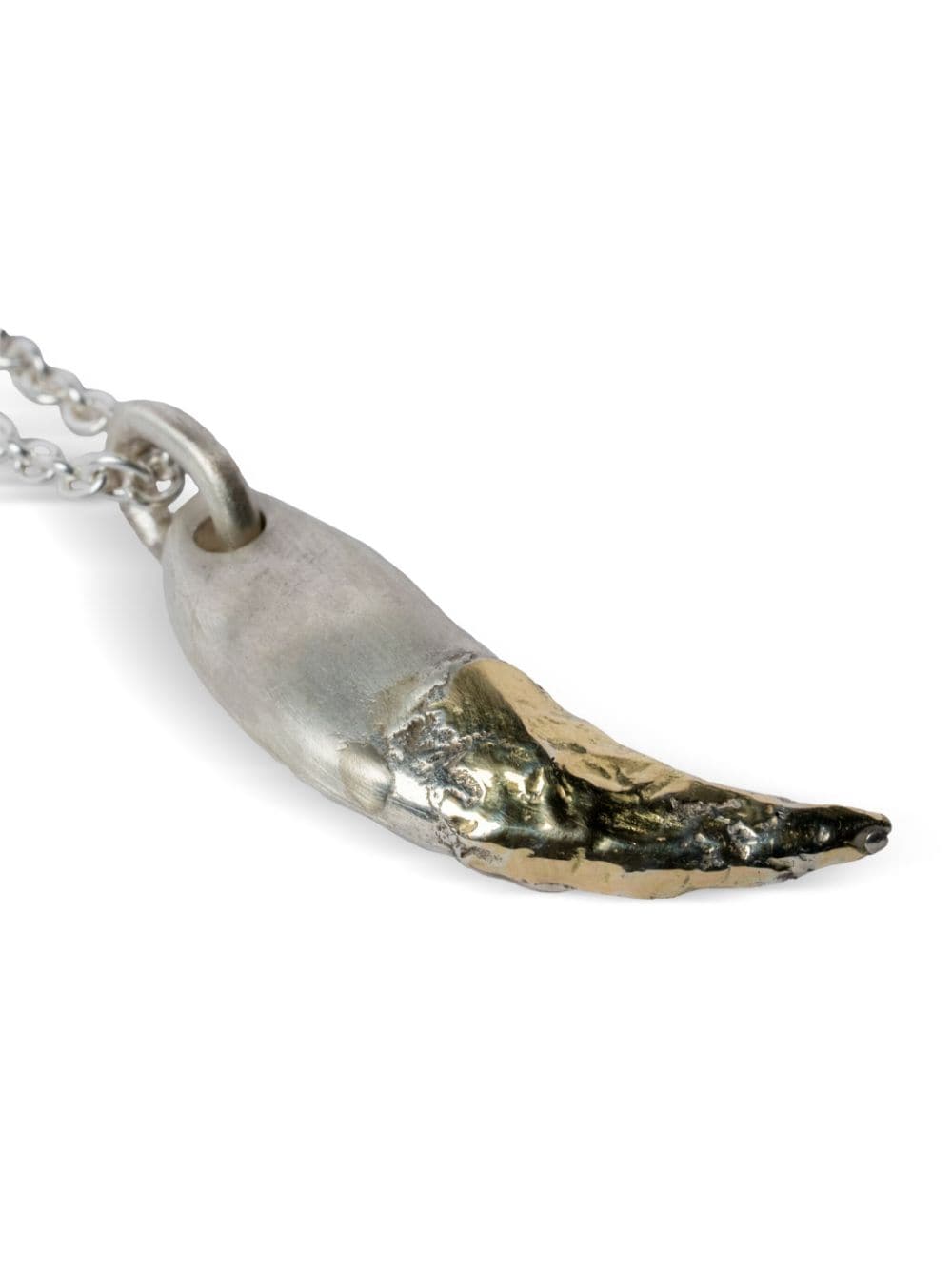 Shop Parts Of Four Leopard Tooth Necklace Ghost In Silver