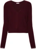 Patrizia Pepe eyelet-detail sweater - Purple