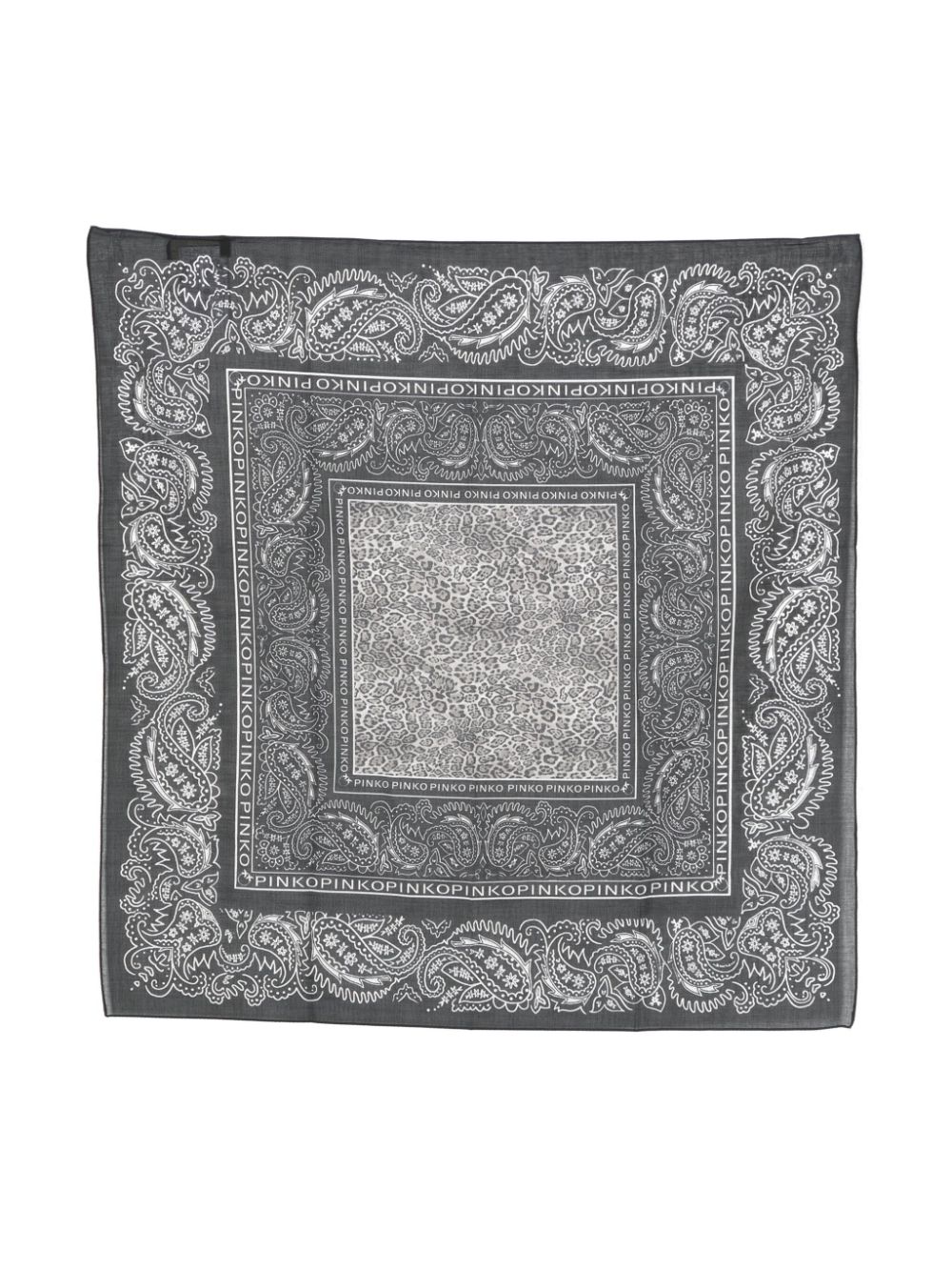 logo-print bandana