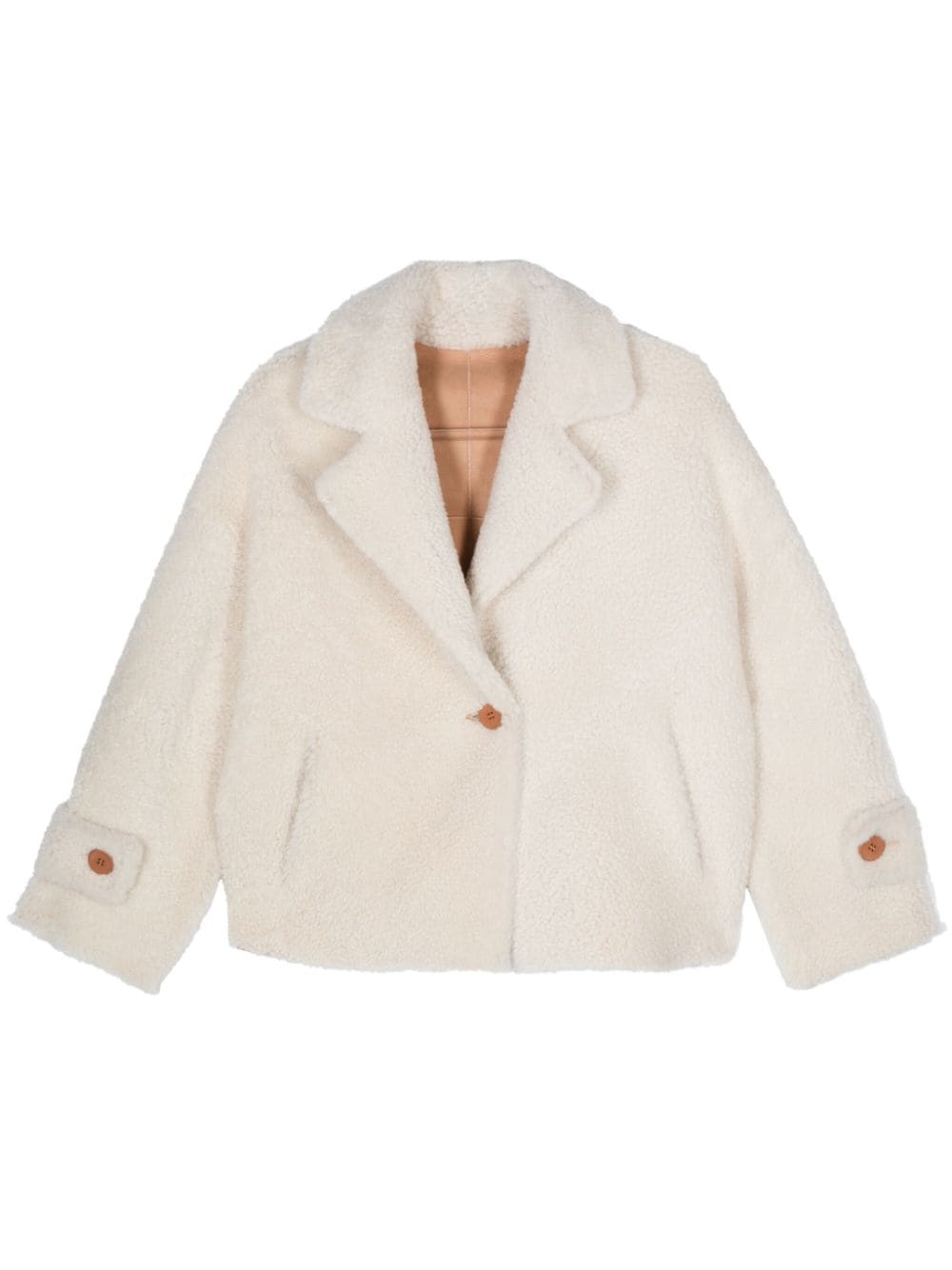 Manzoni 24 shearling jacket - Toni neutri