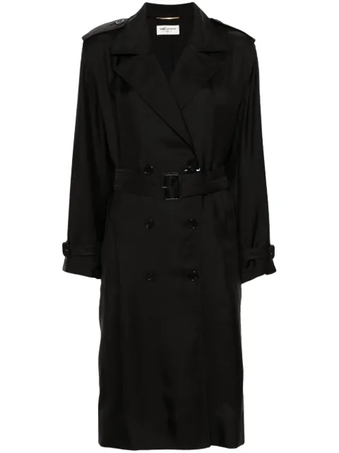 Saint Laurent silk trench coat