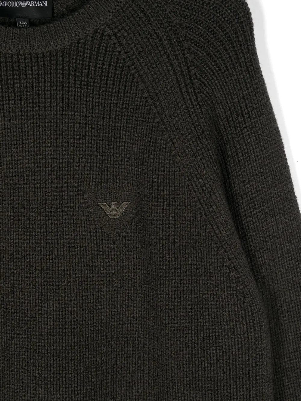 Emporio Armani Kids Gebreide trui Groen