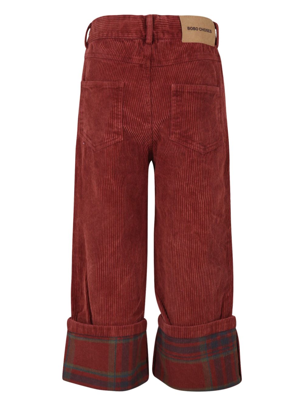 Bobo Choses logo-embroidered trousers - Brown