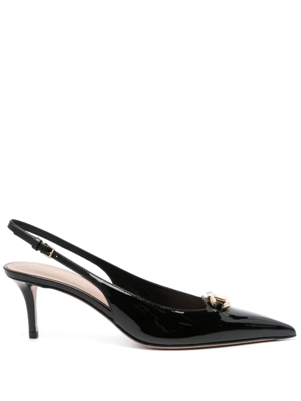 【Valentino Garavani】Vロゴ スリングバック パンプス Valentino Garavani Vロゴ スリングバック パンプス | レッド