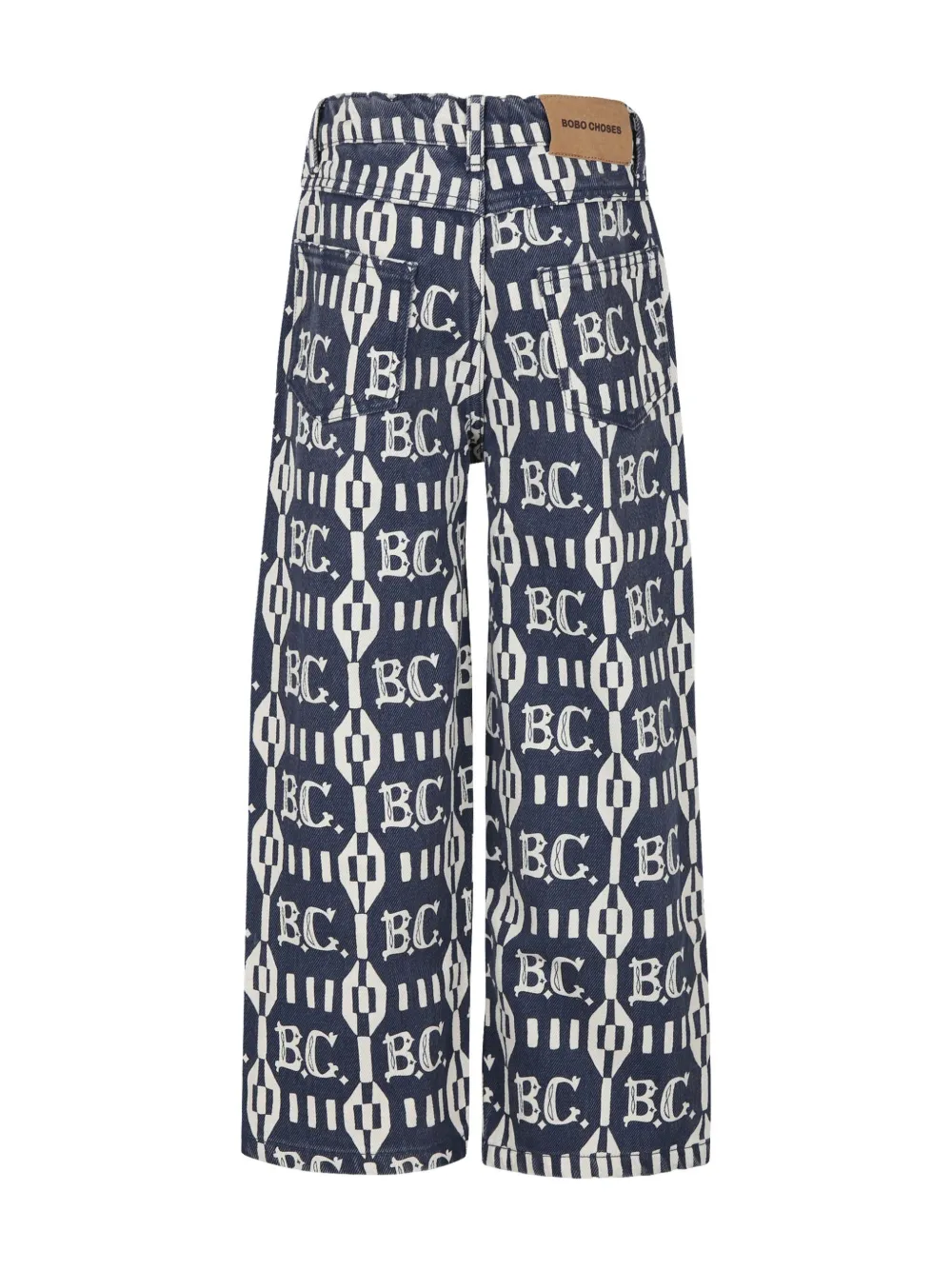 Bobo Choses Blue Jeans For Kids With Logo In Blue