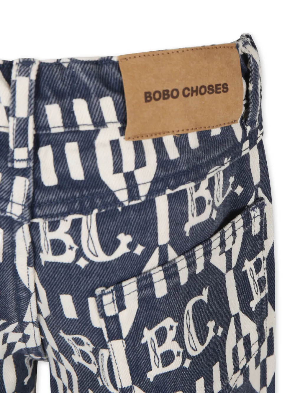 Bobo Choses Jeans met logoprint Blauw