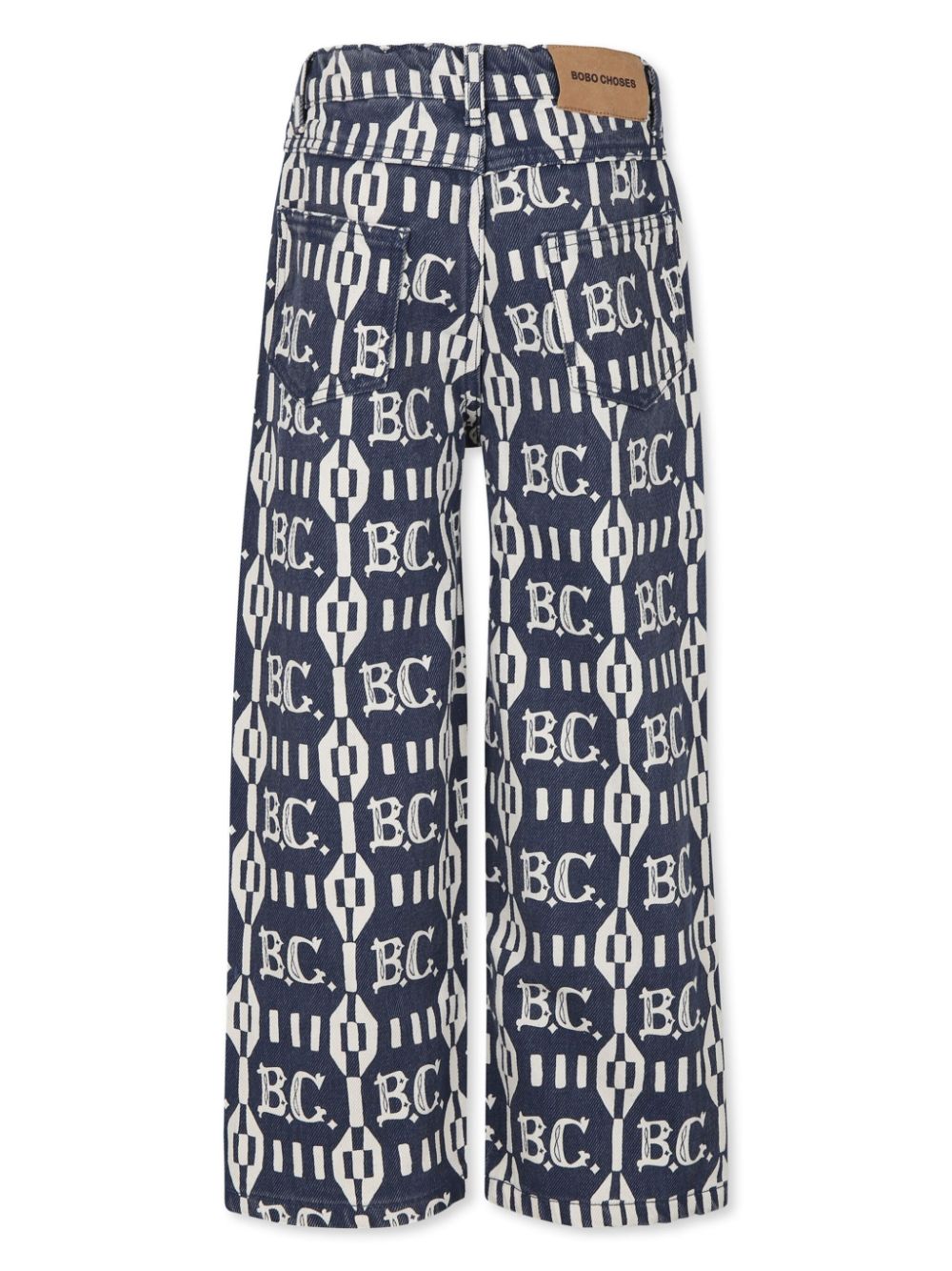 Bobo Choses all-over logo-print jeans - Blue