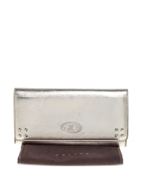 Celine Pre-Owned leather flap-closure continental-style wallet