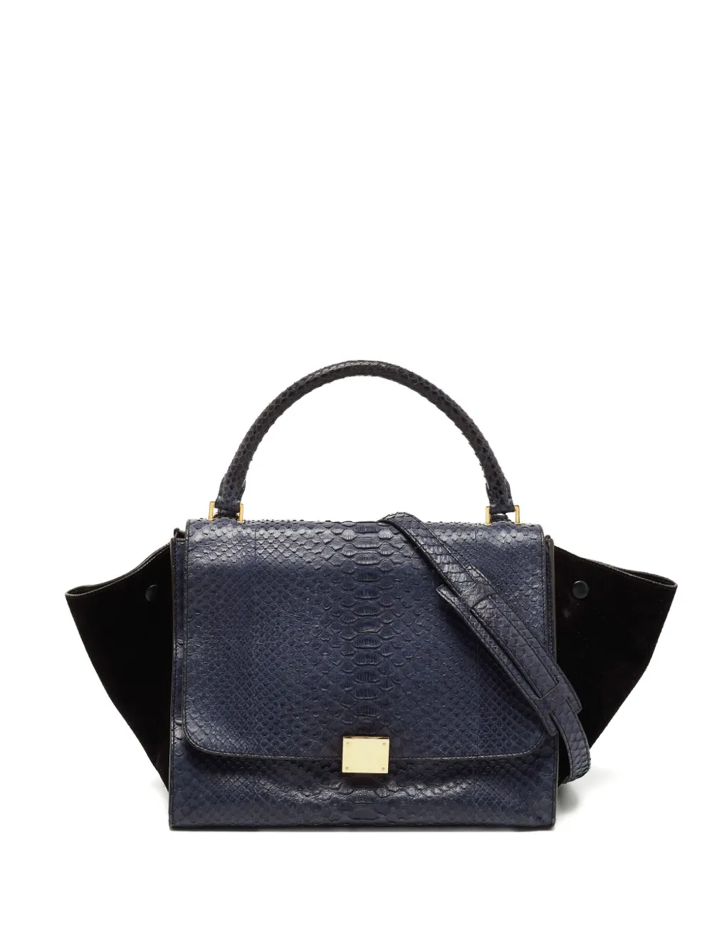 Celine Pre-Owned medium python-skin handbag | Blue | Image 1