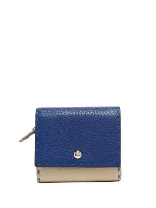 FENDI Selleria Leather Wallet Blue FARFETCH IE