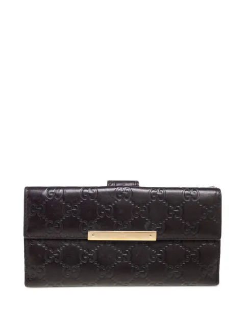 Gucci Pre-Owned Guccissima continental wallet