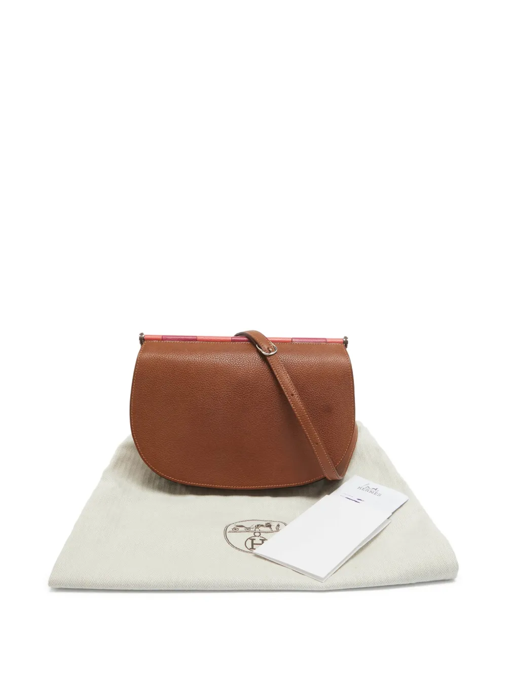 Pre-owned Hermes 2020 Leather Cross Body Bag In Brown