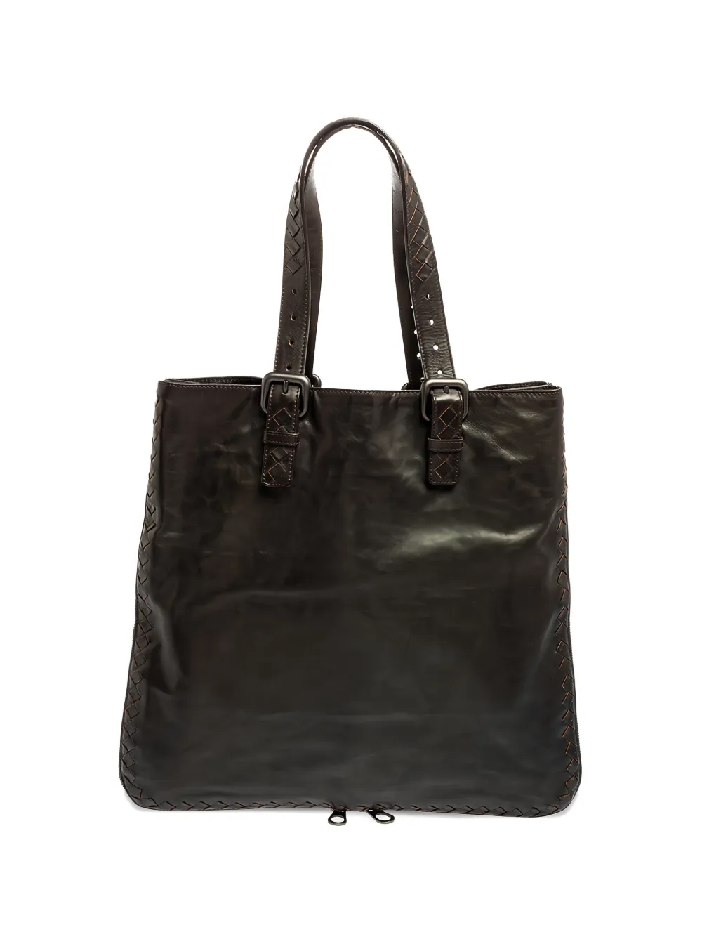 Bottega Veneta Pre-Owned Expandable intrecciato leather tote bag - Marrone