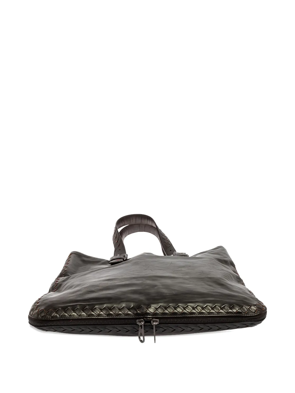 Bottega Veneta Pre-Owned Expandable intrecciato leren shopper Bruin