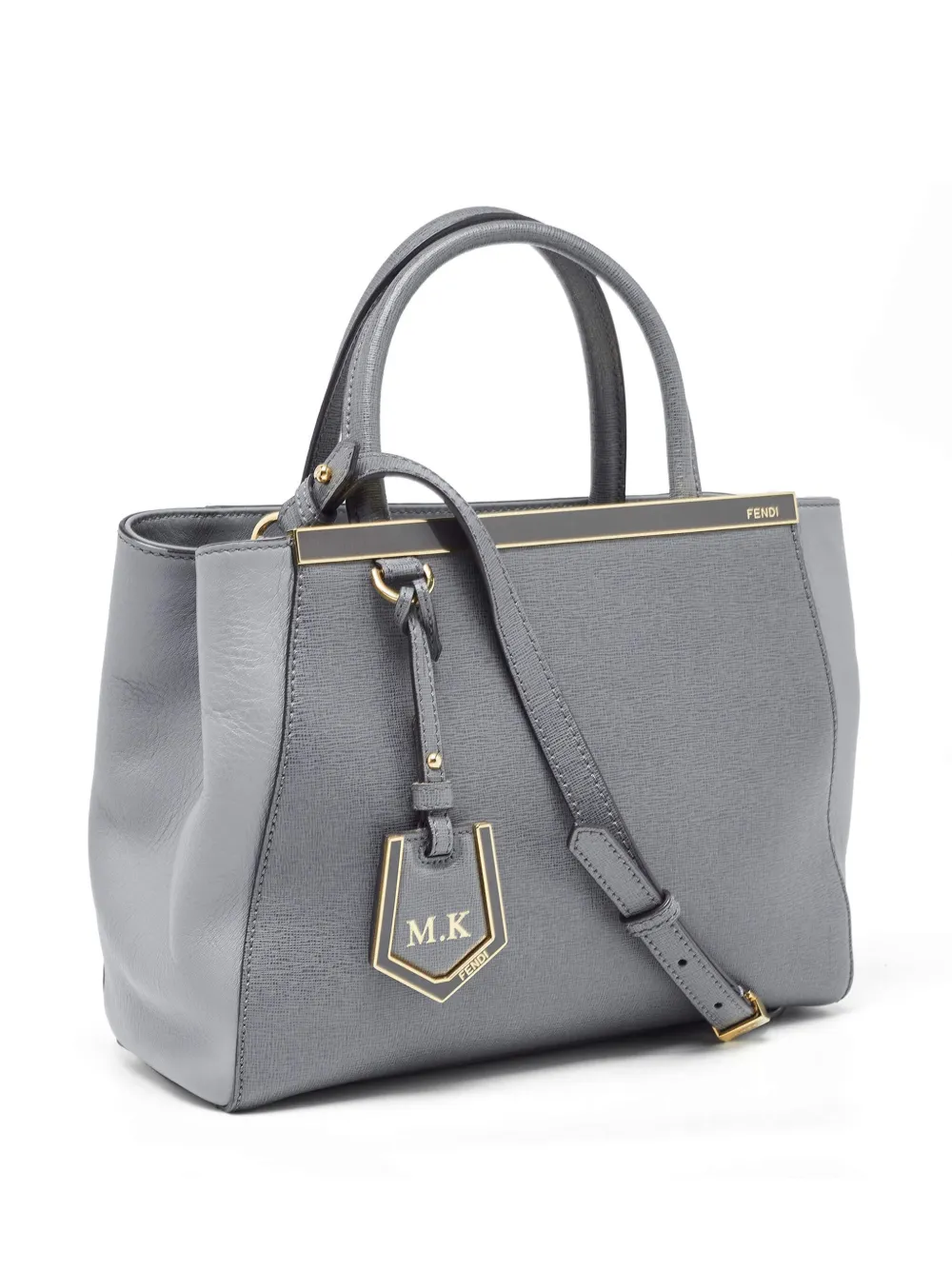 FENDI Mini 2Jours Tote Bag Grey FARFETCH