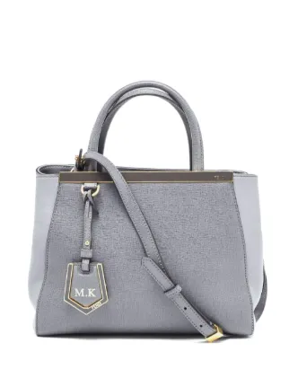 FENDI Mini 2Jours Tote Bag Grey FARFETCH JO