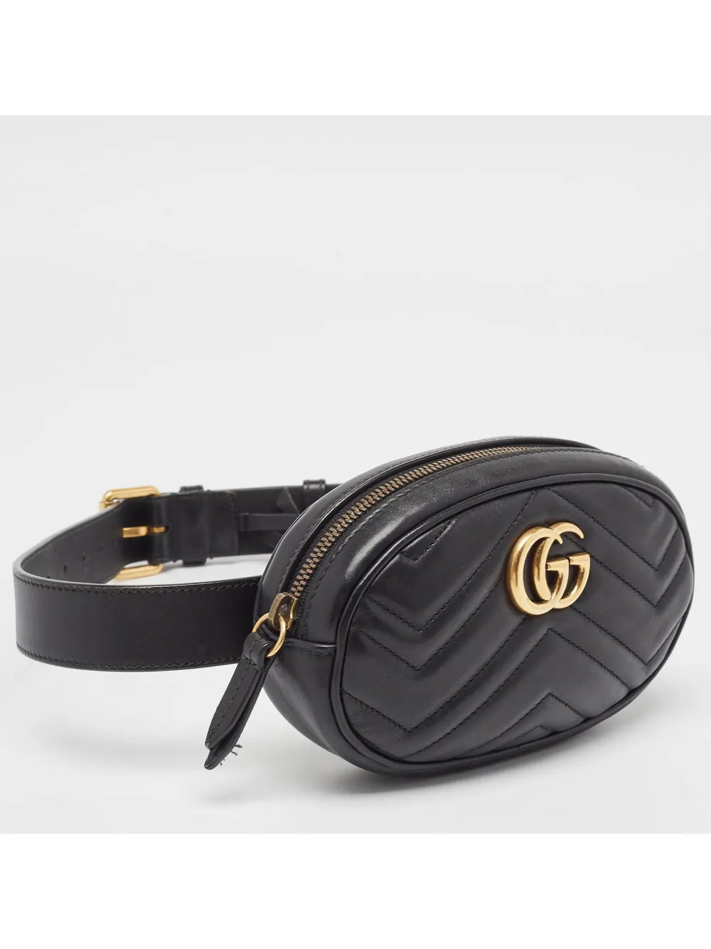 Gucci Gg Marmont Belt Bag In Black