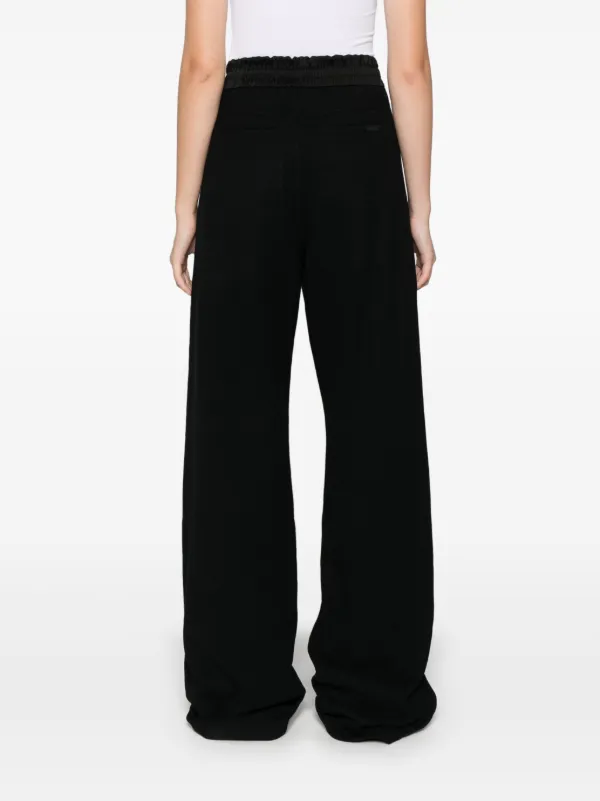 Saint Laurent logo-embroidered Track Pants | Black | FARFETCH SG