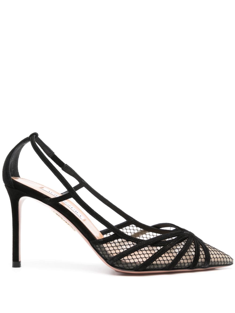 Aquazzura 85mm suede pumps – Black