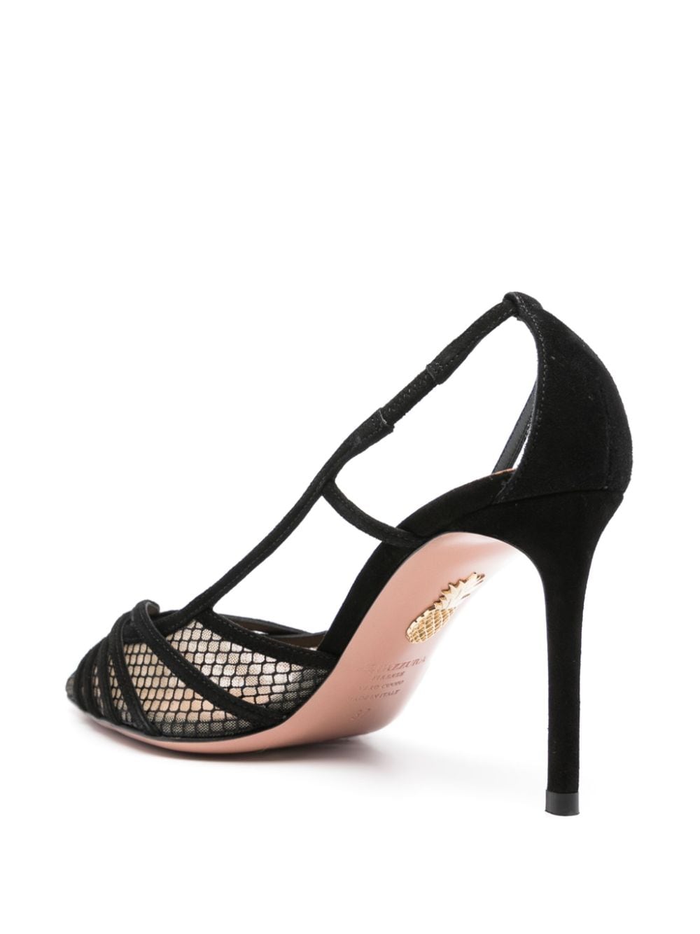 Aquazzura 85 mm suède pumps Zwart