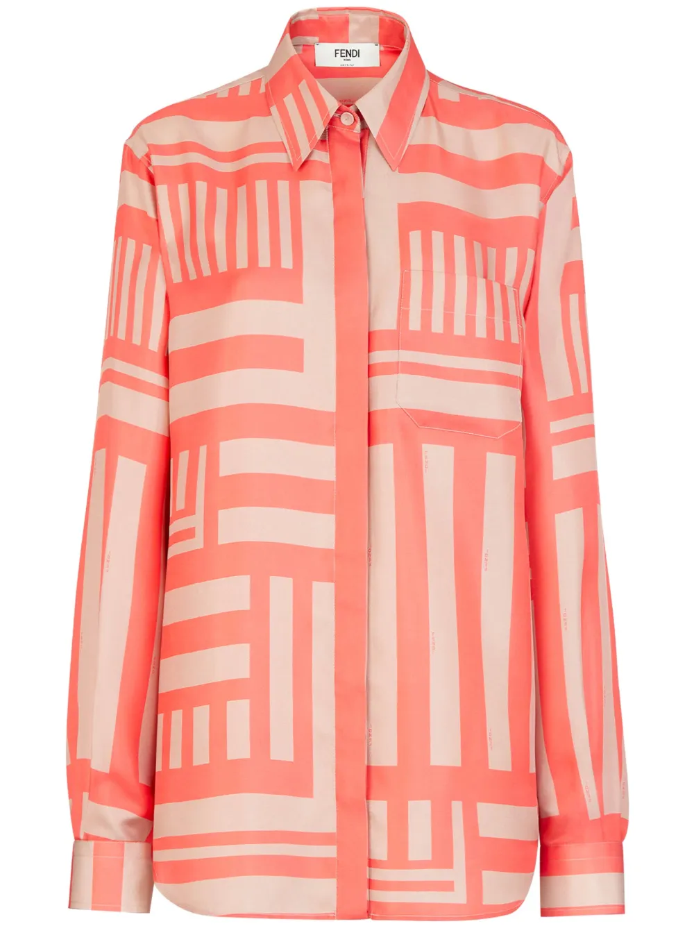 FENDI camisa Labyrinth | rosado | Image 1