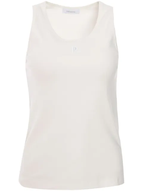 Rabanne camiseta con logo bordado