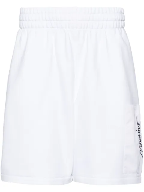 Moschino logo embroidered short