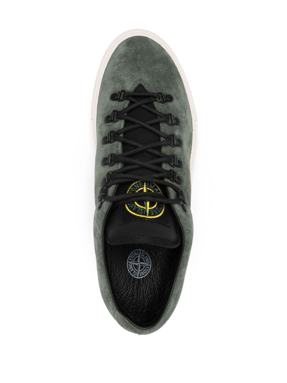 Stone Island Compass-motif sneakers Green