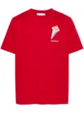 Casablanca Leaning Column-print T-shirt - Red