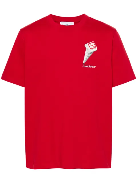 Casablanca playera con estampado Leaning Column
