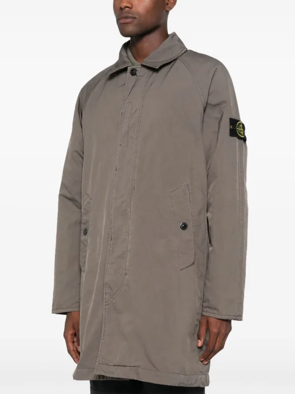 Stone Island David TC Coat Green FARFETCH UK