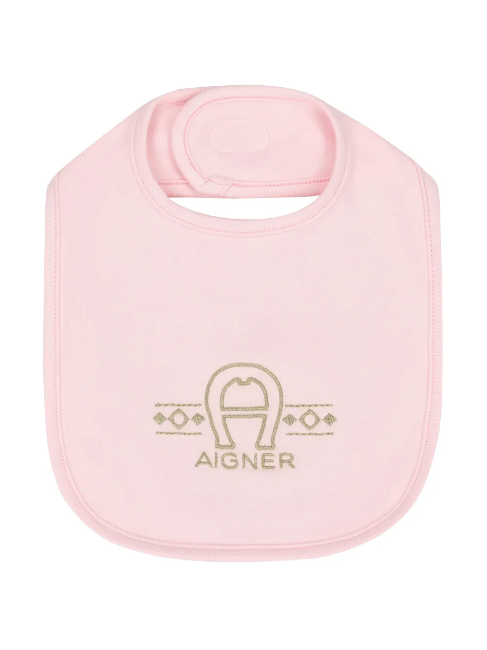 Aigner Kids Slabbetje met geborduurd logo Roze