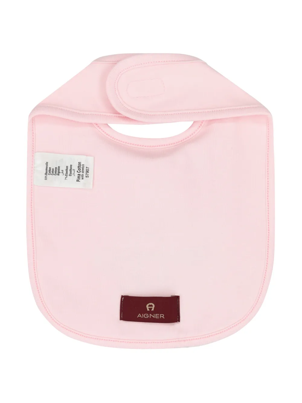 Aigner Kids logo-embroidered bib - Roze
