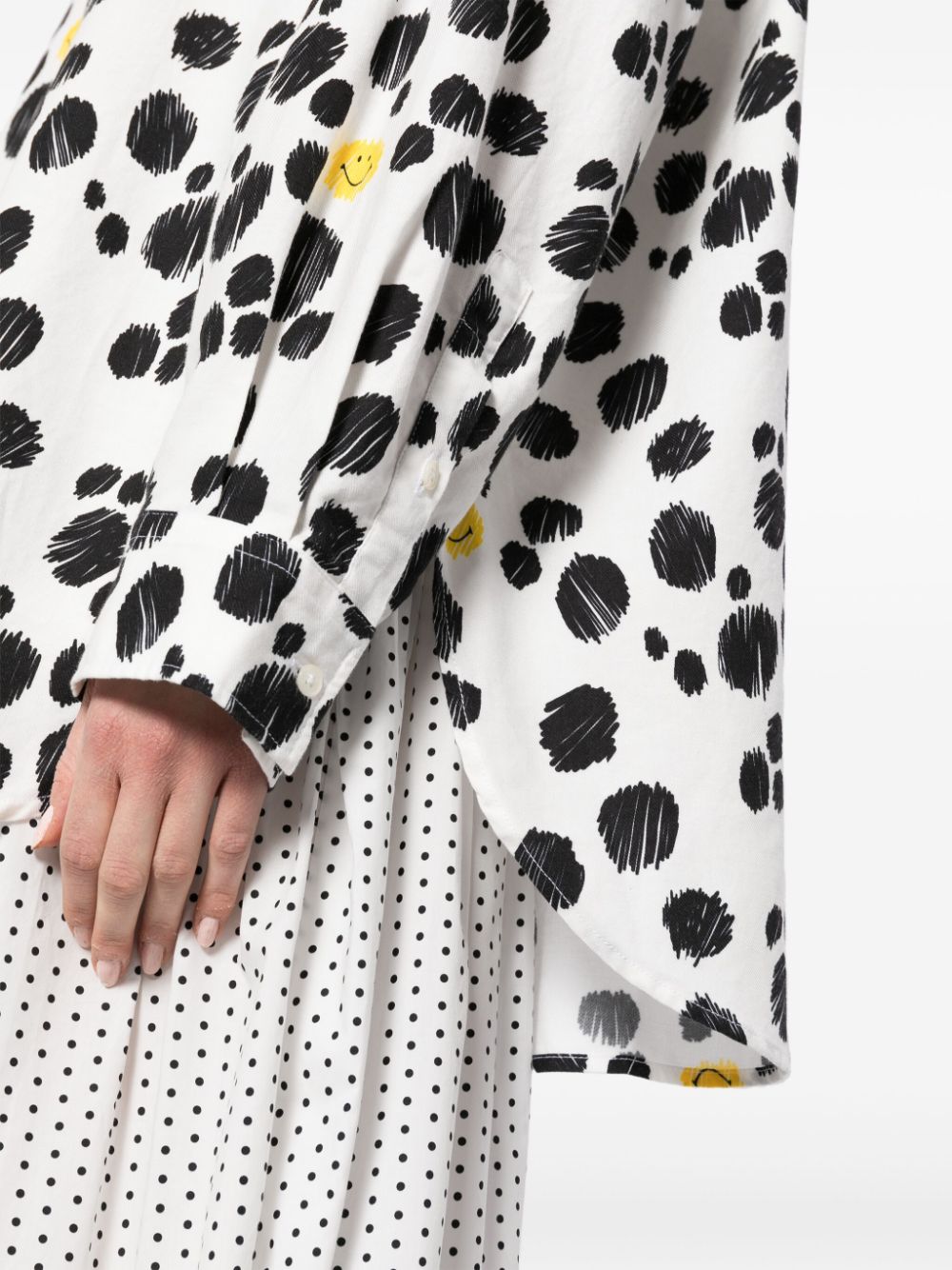 Shop Joshua Sanders Dalmatian-dots Shirt In White