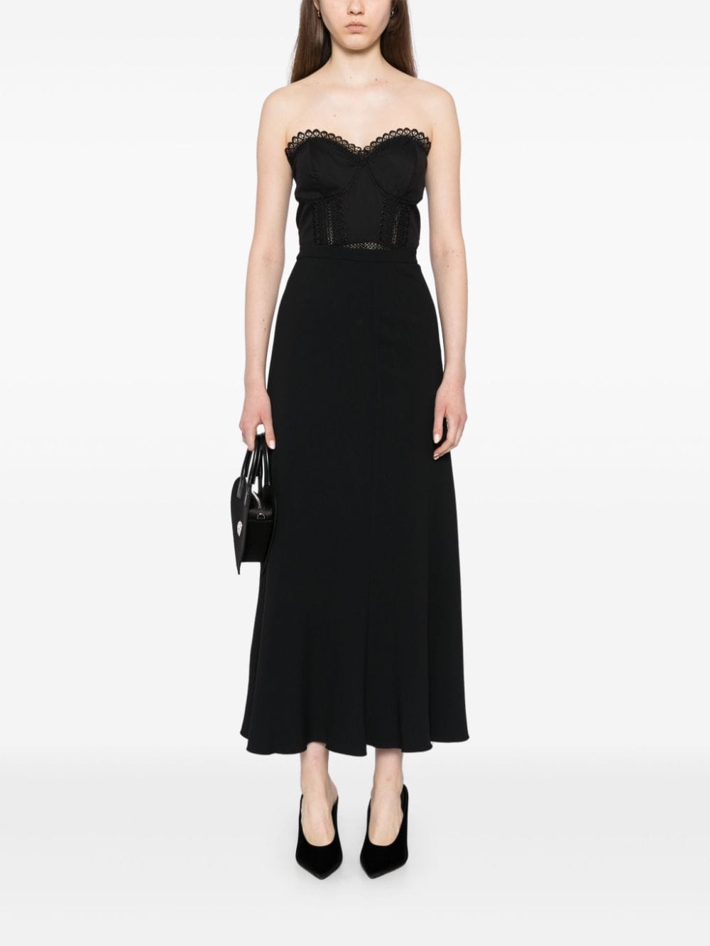 Shop Giambattista Valli A-line Long Skirt In Black