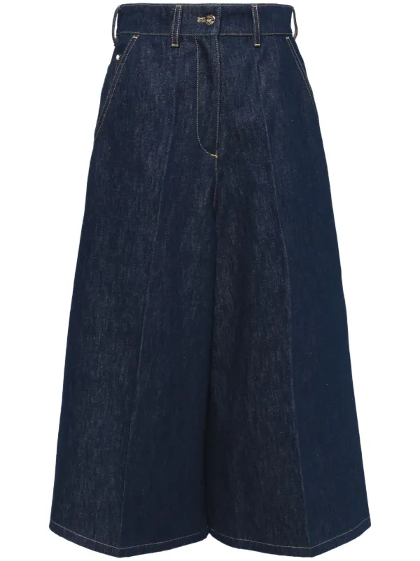 PATOU ワイドデニム　パンツ Patou ワイドジーンズ | ブルー | FARFETCH JP