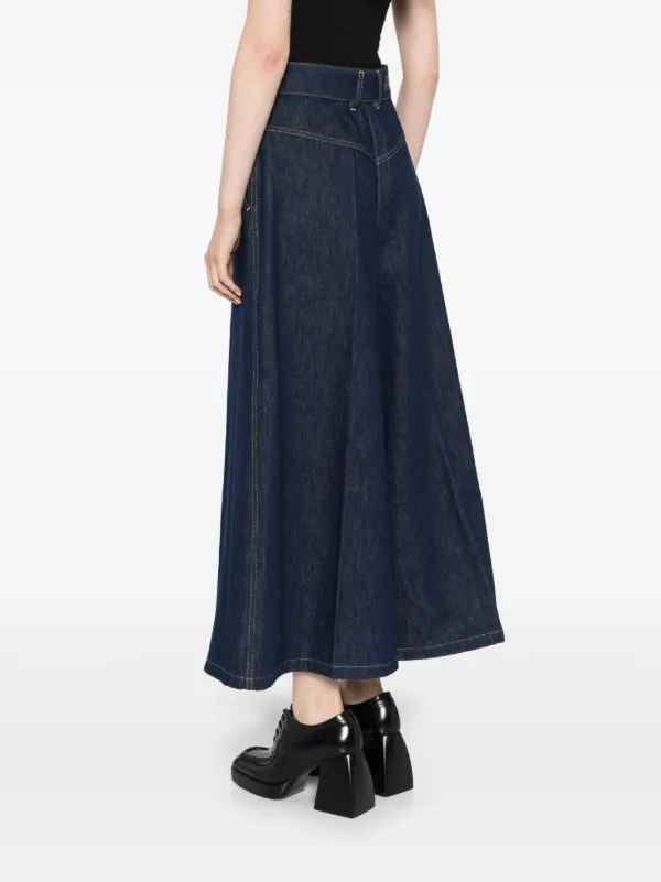 PATOU ワイドデニム　パンツ Patou ワイドジーンズ | ブルー | FARFETCH JP