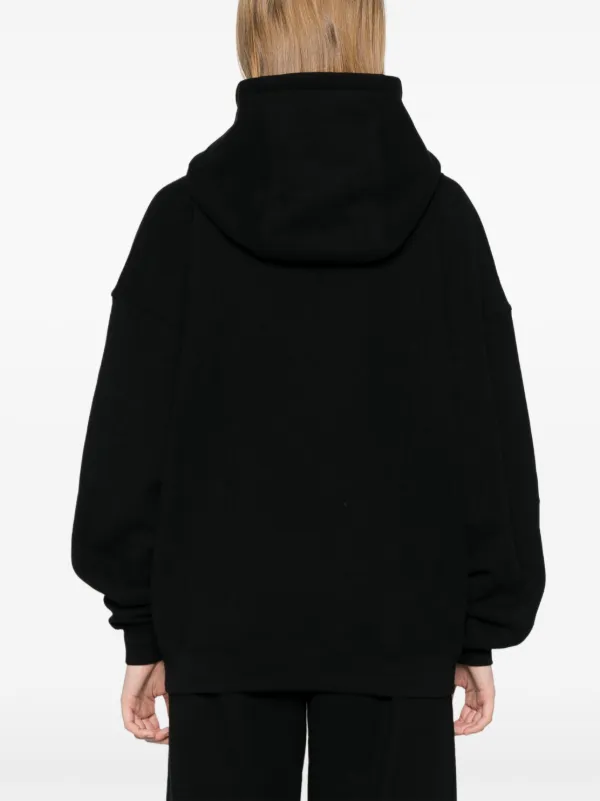 サンローラン ハーフジップパーカー ブラック Saint Laurent ハーフジップ パーカー | ブラック | FARFETCH JP