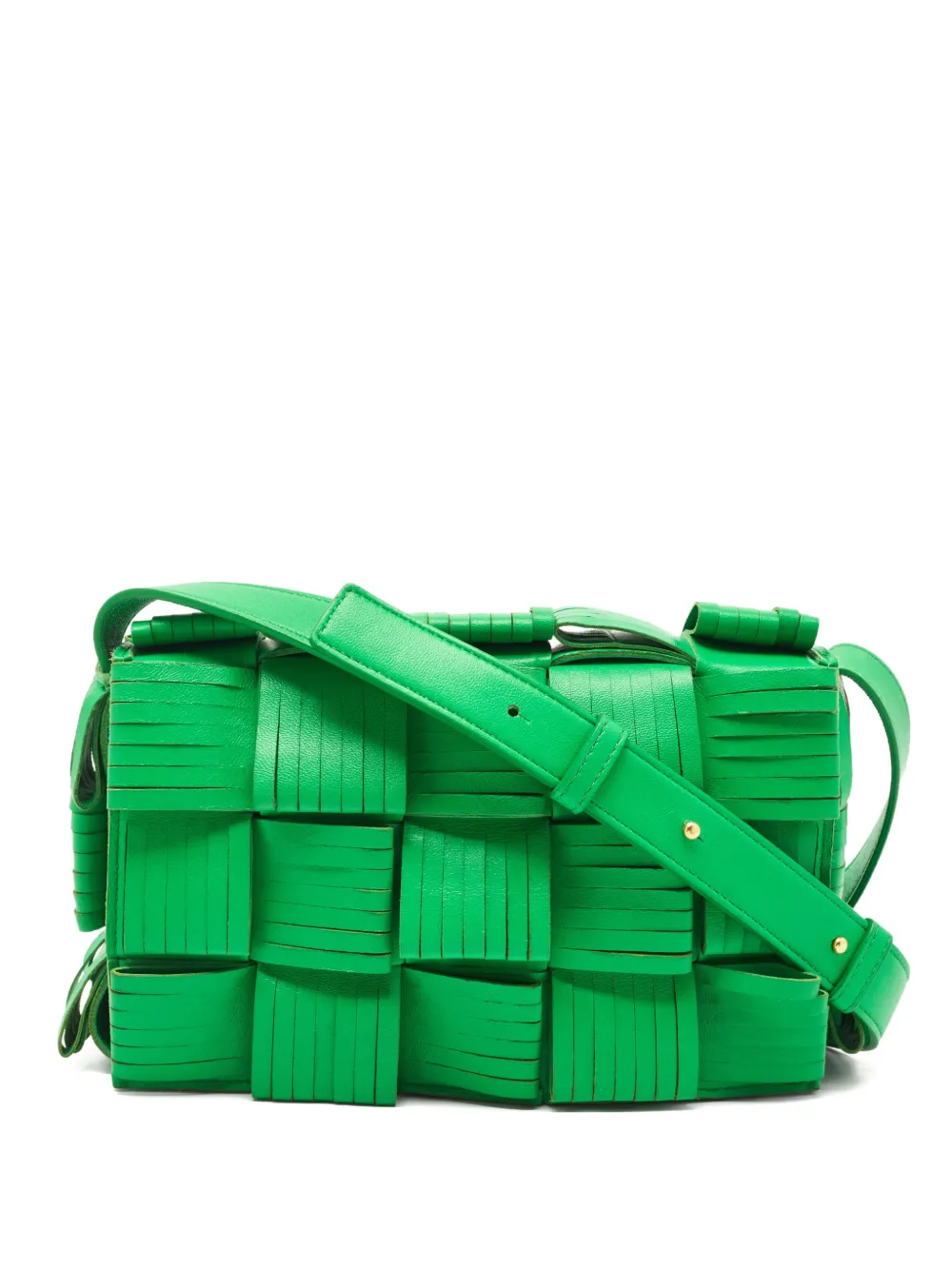 Bottega Veneta Pre-Owned Cassette fringed leather shoulder bag - Green