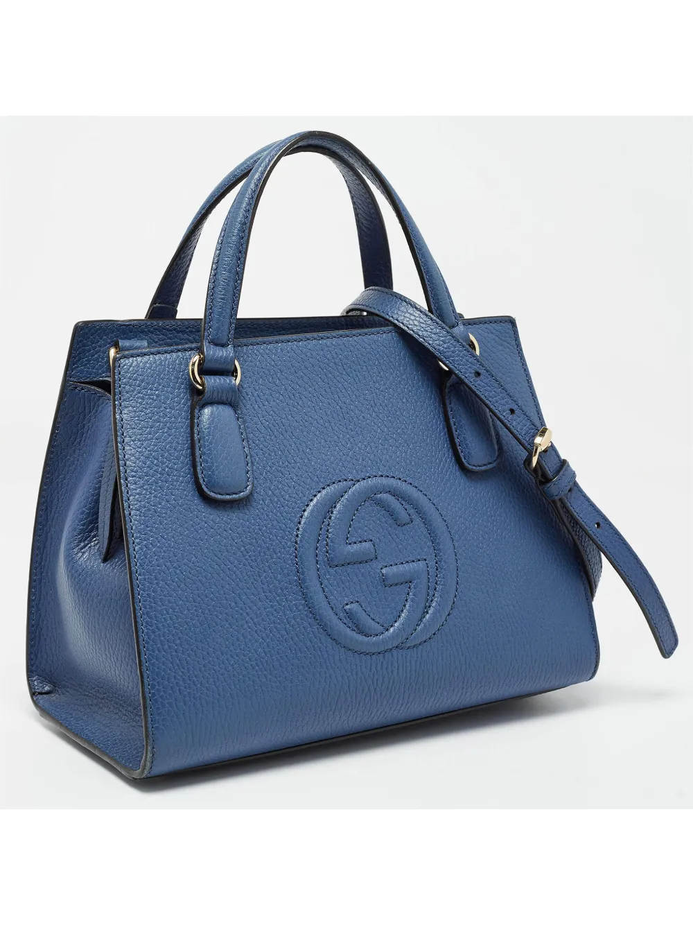 Gucci Pre Owned Sac Cabas Soho Bleu FARFETCH FR