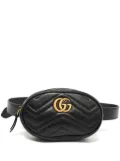 Gucci Pre-Owned GG matelassé belt bag - Black