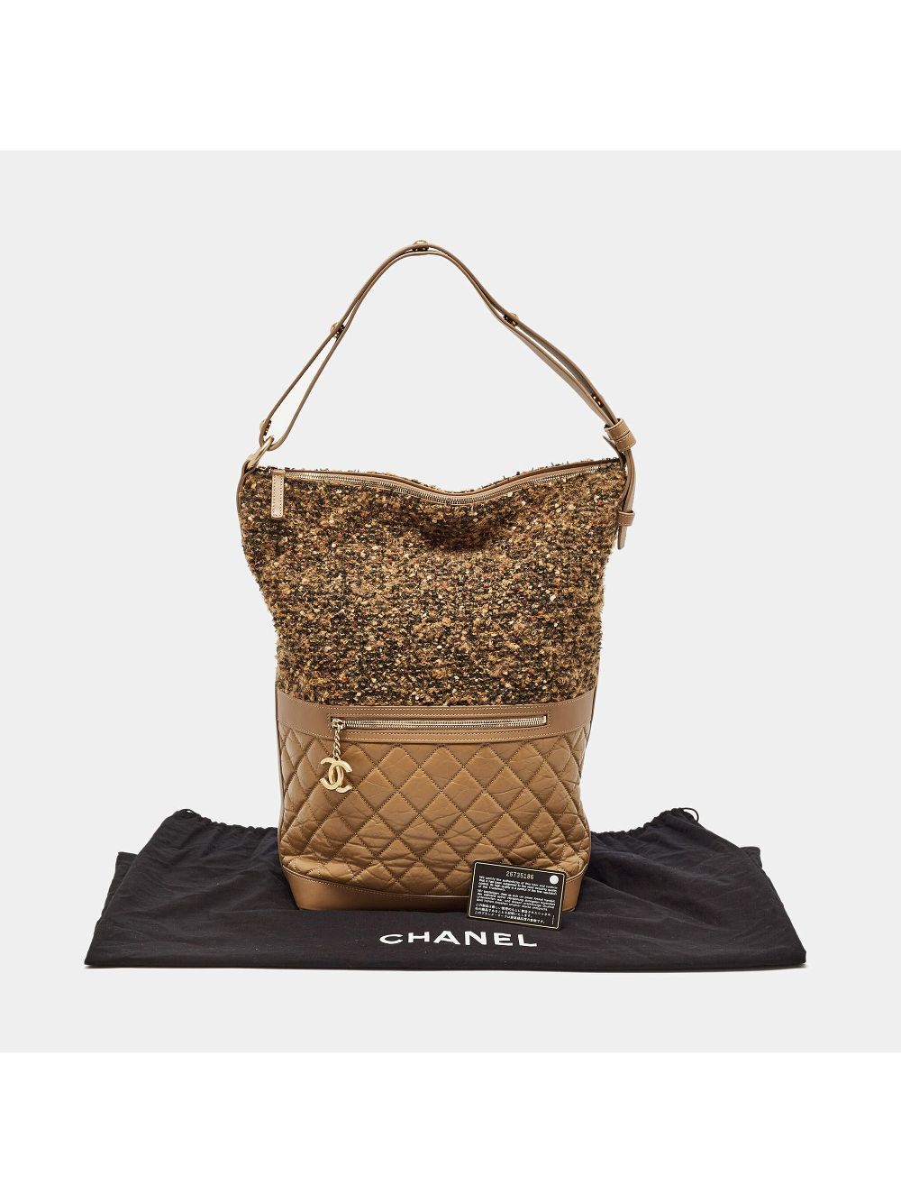 Cheap HOT SALE CHANEL large tweed bucket bag Women